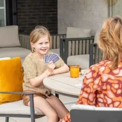 Dane tuinset 5-delig - Tulli tuintafel Ø122 cm