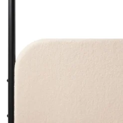 DANNEMOIS - Tweepersoonsbed - Beige - 140x200 cm - Bouclé