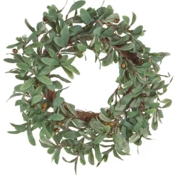 DANRUN - Decoratieve krans - Groen - Synthetisch