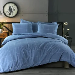 Day Dream Duuk - Dekbedovertrek - Eenpersoons - 140x200/220 cm - Blauw