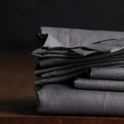 DDDDD tafelloper Cabin - 50x140 cm - Grijs - set van 2 stuks