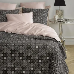 De Witte Lietaer Dekbedovertrek Katoen Satijn Primrose - 240 x 220 cm - Zwart