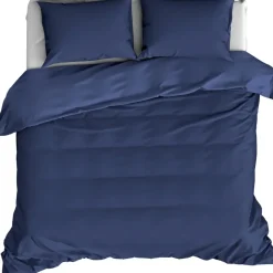 De Witte Lietaer Dekbedovertrek Katoen Satijn Olivia- 240 x 220 cm - Blauw