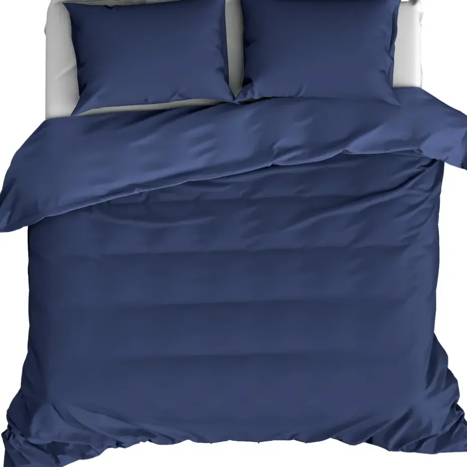 De Witte Lietaer Dekbedovertrek Katoen Satijn Olivia- 240 x 220 cm - Blauw