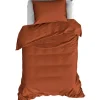 De Witte Lietaer Dekbedovertrek Katoen Satijn Olivia - 140 x 200/220 cm - Bruin