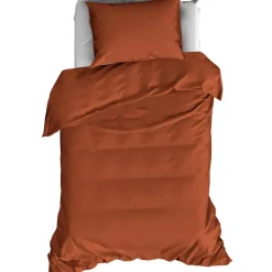 De Witte Lietaer Dekbedovertrek Katoen Satijn Olivia - 140 x 200/220 cm - Bruin