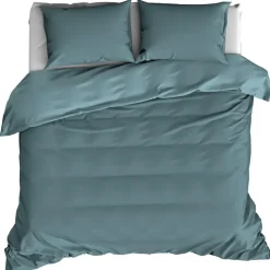 De Witte Lietaer Dekbedovertrek Katoen Satijn Olivia - 240 x 220 cm - Groen