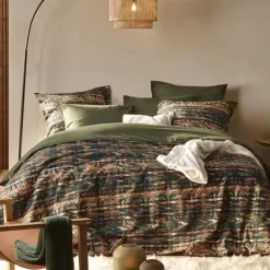 De Witte Lietaer Dekbedovertrek Rufus Khaki - 200 x 200/220 cm - Flanel