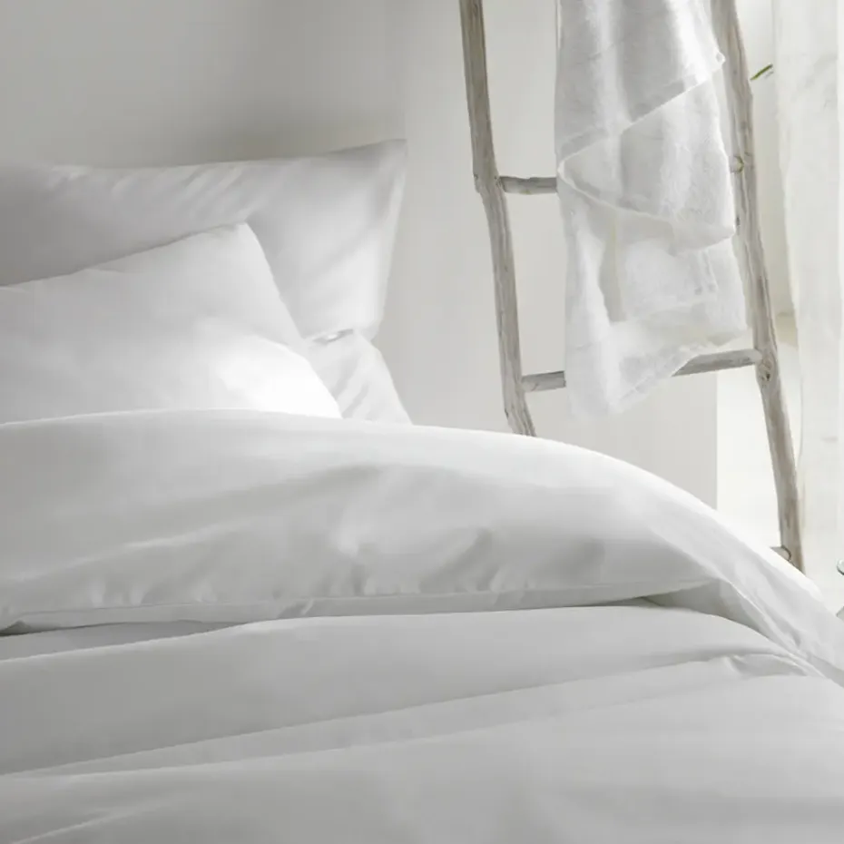 De Witte Lietaer Dekbedovertrek Katoen Satijn Olivia - 200 x 200/220 cm - Wit