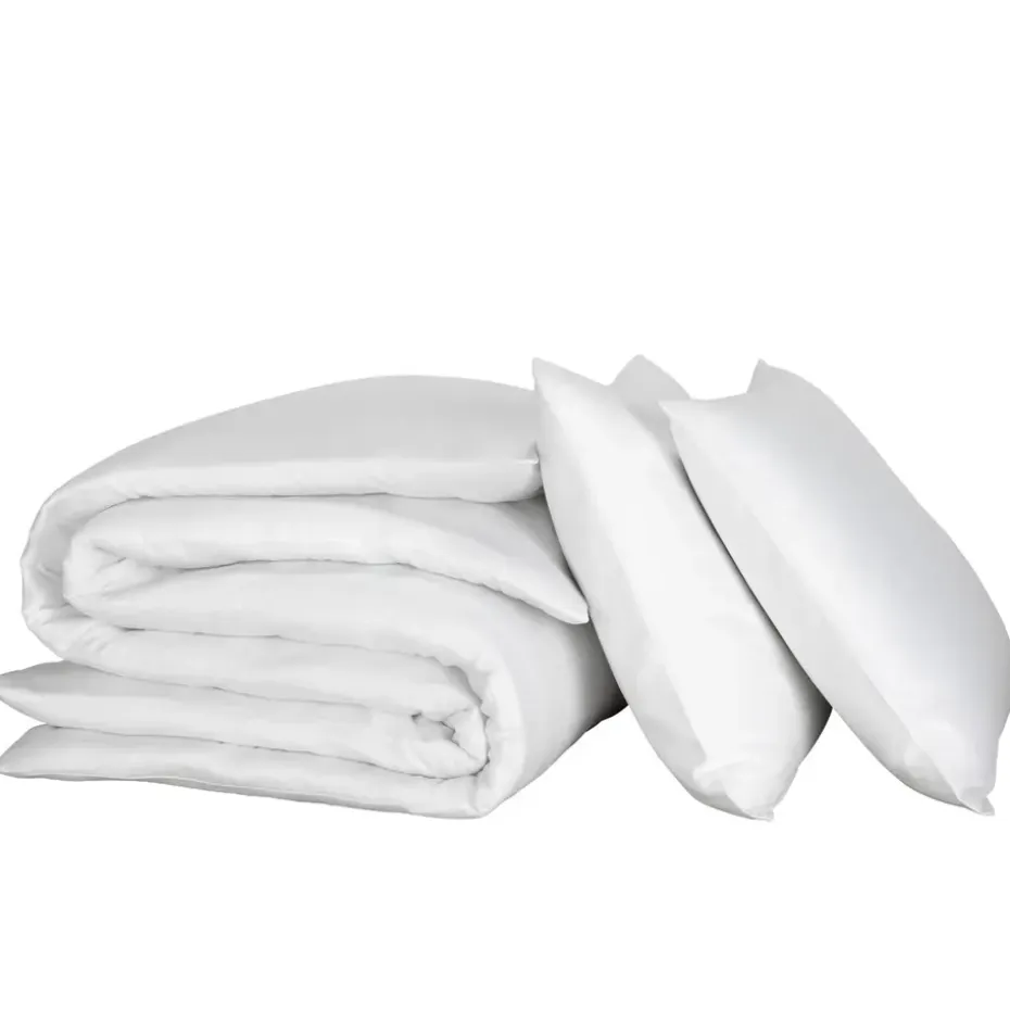 De Witte Lietaer Dekbedovertrek Katoen Satijn Olivia - 200 x 200/220 cm - Wit