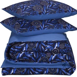 De Witte Lietaer Dekbedovertrek Moonflower Cobalt Blue - 240 x 220 cm - Flanel