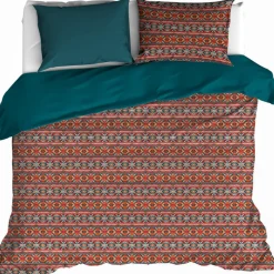 De Witte Lietaer Dekbedovertrek Melchior Brandy Brown -240 x 220 cm - Flanel
