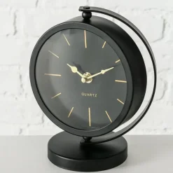 Deco by Boltze Tafelklok Montreux - zwart/goud - 20 x 15 cm