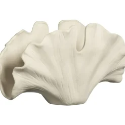 Deco object Ginko - off-white - 17x36x21,5 cm