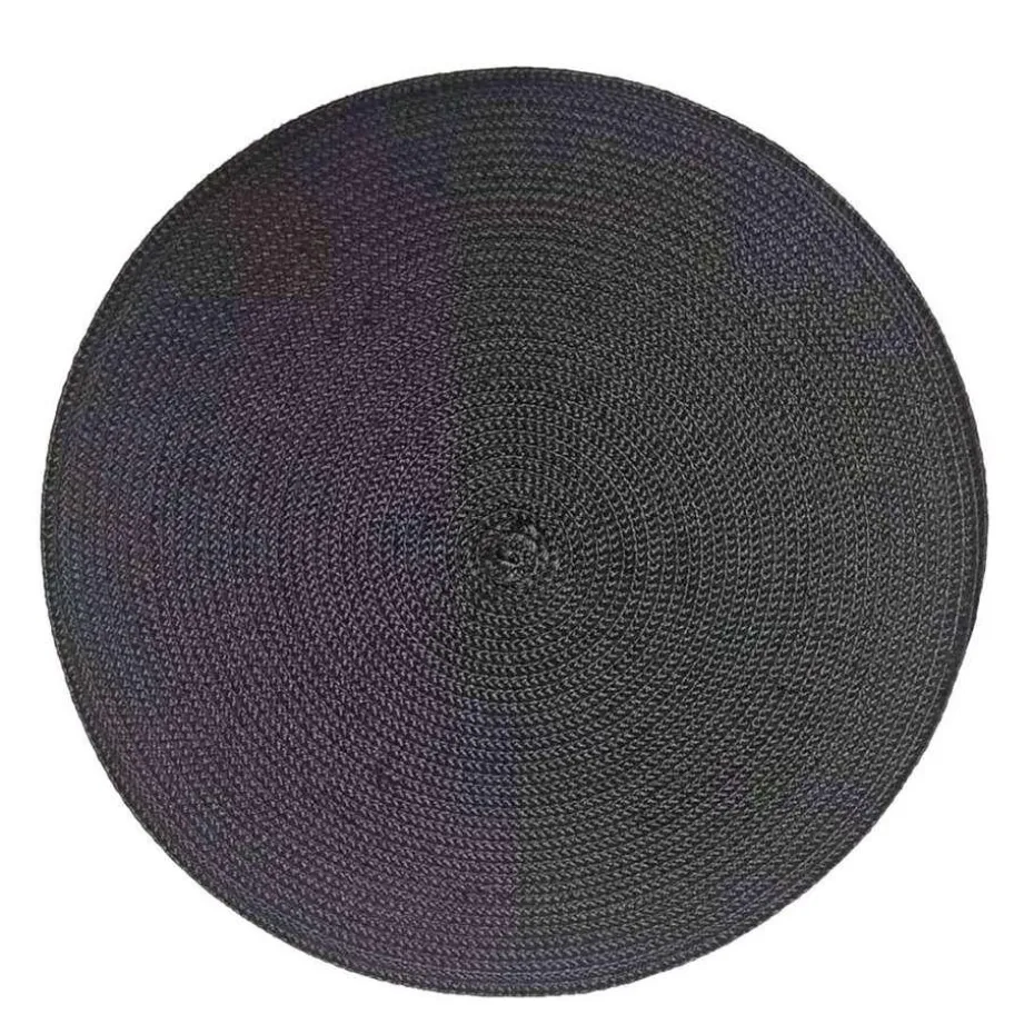 Deco onderlegger Arianne - zwart - Ø38 cm (1 stuk)