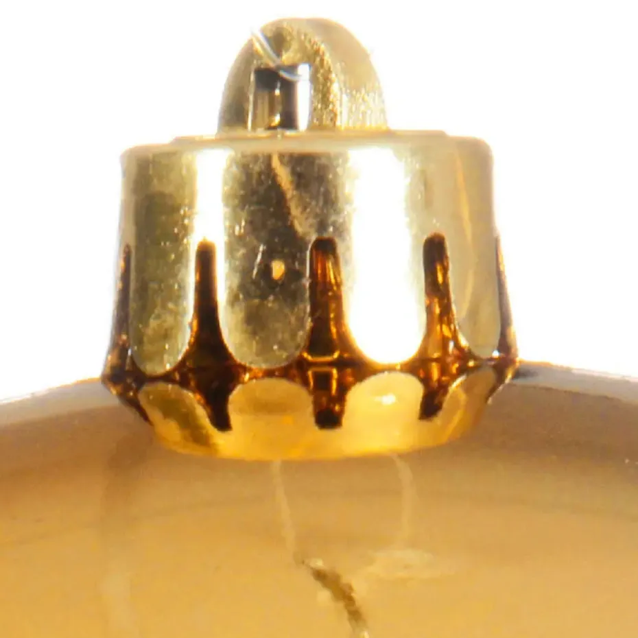 Decoris Kerstbal - goud - groot - kunststof - 20 cm