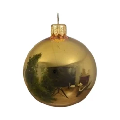 Decoris kerstballen - 6x - goud - D8 cm - glas