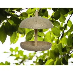 Decoris Vogelvoedersilo - hangend - bamboe - lichtbruin - 25 cm