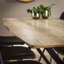 Deens ovale eettafel Hanna 160x90 eiken antiquewash - 160x160x76 cm - Eikenhout