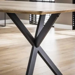 Deens ovale eettafel Hanna 160x90 eiken antiquewash - 160x160x76 cm - Eikenhout