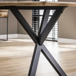 Deens ovale eettafel Hanna 160x90 eiken antiquewash - 160x160x76 cm - Eikenhout