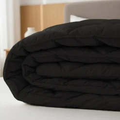 Dekbed zonder Overtrek Diamond 240x200 – Incl. Kussenslopen – Wasbaar – Zwart