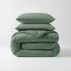 Dekbed zonder Overtrek Diamond 240x200 – Incl. Kussenslopen – Wasbaar – Groen