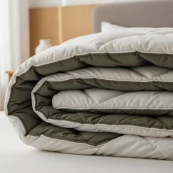 Dekbed zonder Overtrek Diamond 240x200 – Met Kussenslopen – Wasbaar – Groen/Kaki