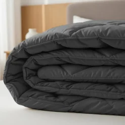 Dekbed zonder Overtrek Diamond 200x200 – Met Kussenslopen – Wasbaar – Antraciet