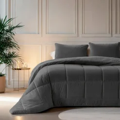 Dekbed zonder Overtrek Velvet 240x200 – Superzacht & Wasbaar – Antraciet