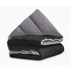 Dekbed zonder Overtrek 240x200 – Incl. Kussenslopen – Wasbaar – Zwart/Antraciet