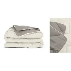 Dekbed zonder Overtrek 140x200 – Incl. Kussenslopen – Wasbaar – Crème/Kaki