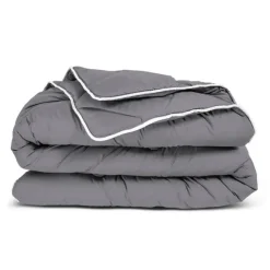 Dekbed zonder Overtrek 200x200 – Incl. Kussenslopen – Wasbaar – Antraciet