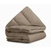 Dekbed zonder Overtrek 200x200 – Incl. Kussenslopen – Wasbaar – Taupe