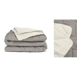 Dekbed zonder Overtrek 240x200 – Incl. Kussenslopen – Wasbaar – Crème/Kaki