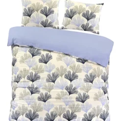 Dekbedovertrek Boaz - wit/blauw - 240x220 cm