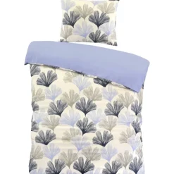 Dekbedovertrek Boaz - wit/blauw - 140x220 cm