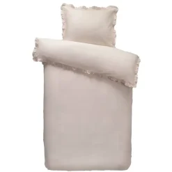 Dekbedovertrek Cato effen - roze - 140x200/220 cm