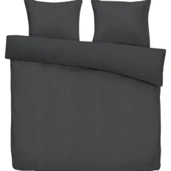 Dekbedovertrek Cozy Contour - antraciet - 240x220 cm