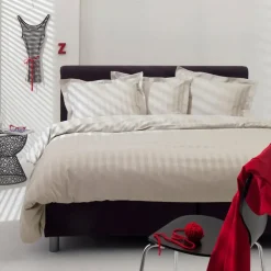 Dekbedovertrek Damai Linea Ivory Satijn-140x200/220