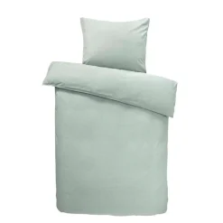 Dekbedovertrek Dean effen - lichtgroen - 140x200 cm