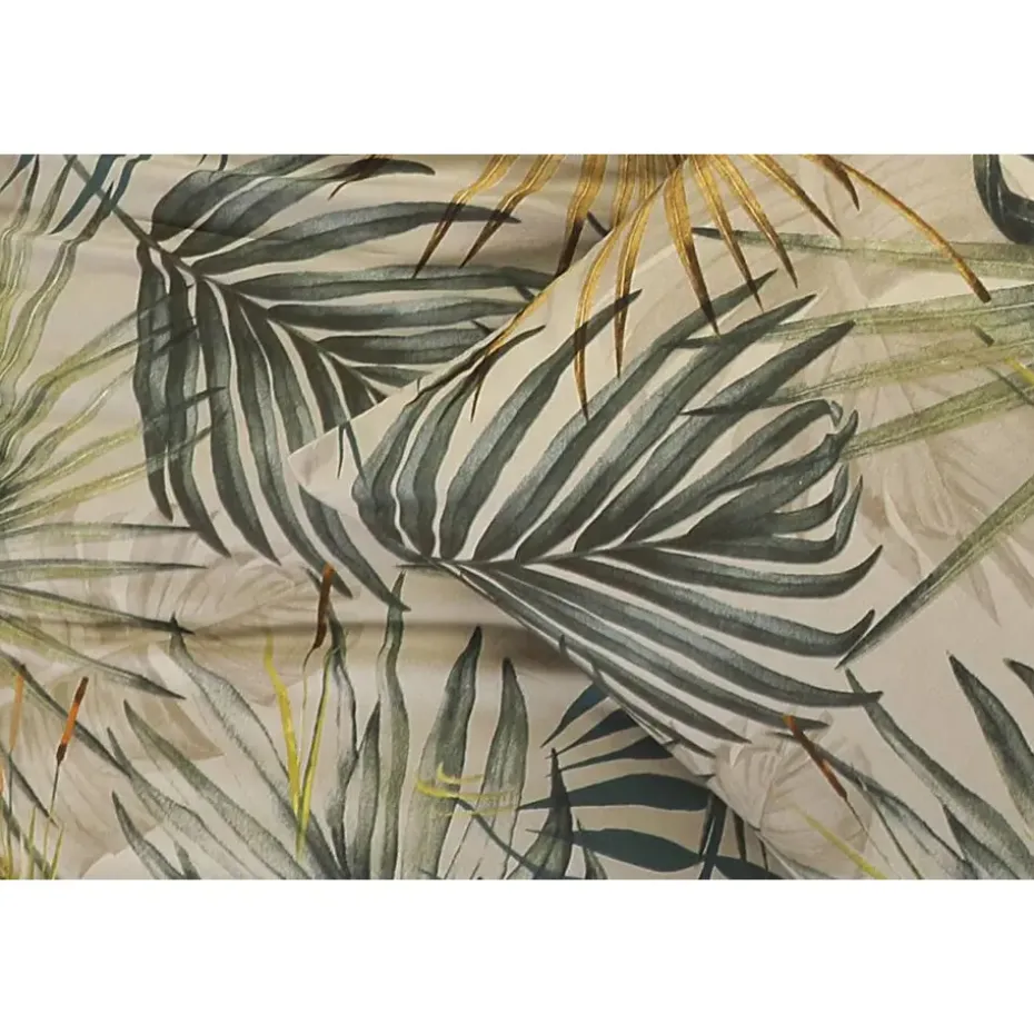 Dekbedovertrek Fenna - zand/groen 140x220 cm