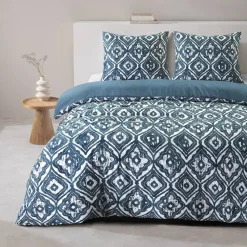 Dekbedovertrek Fez - blauw - 240x220 cm