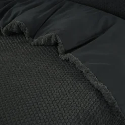 Dekbedovertrek Fur Teddy 240x220 – Fluweelzacht & Knus Design – Antraciet