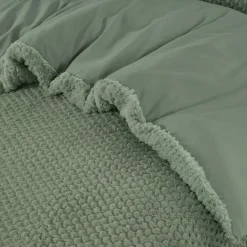 Dekbedovertrek Fur Teddy 140x220 – Fluweelzacht & Knus Design – Groen
