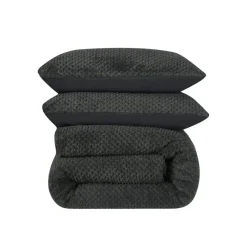 Dekbedovertrek Fur Teddy 140x220 – Fluweelzacht & Knus Design – Antraciet