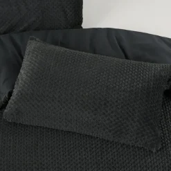 Dekbedovertrek Fur Teddy 200x220 – Fluweelzacht & Knus Design – Antraciet