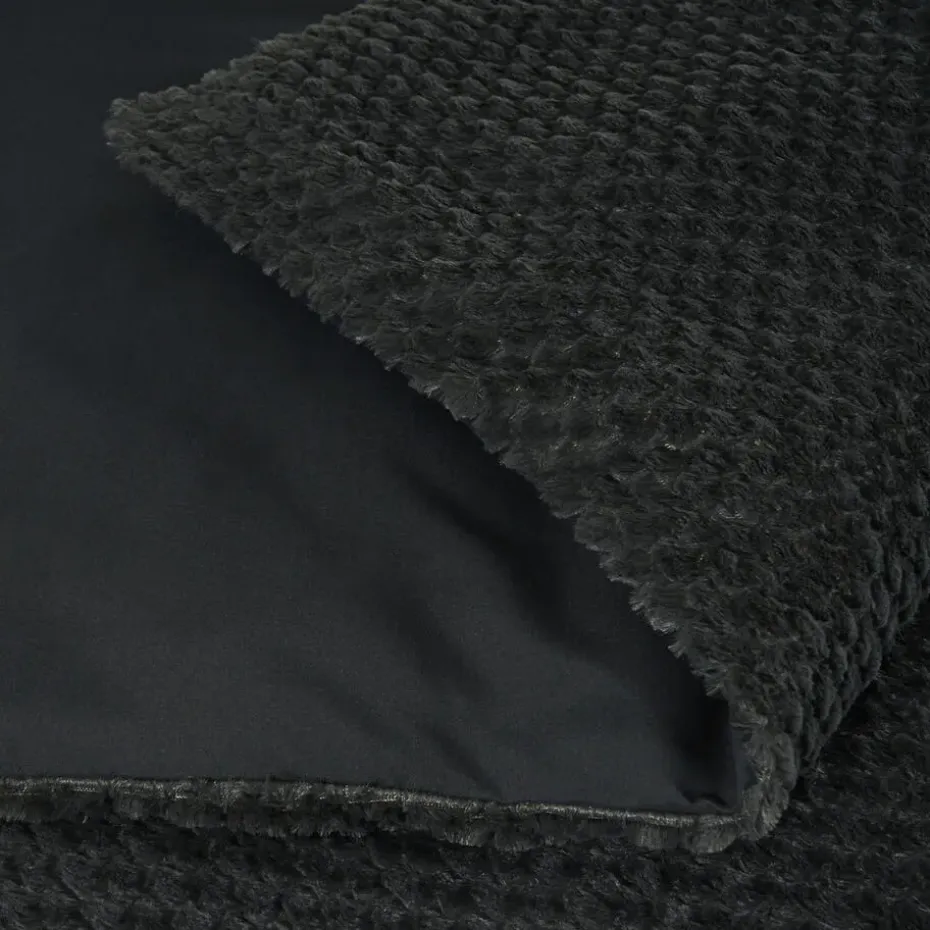 Dekbedovertrek Fur Teddy 200x220 – Fluweelzacht & Knus Design – Antraciet