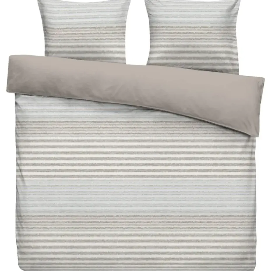 Dekbedovertrek Hidde - beige/blauw - 200x220 cm