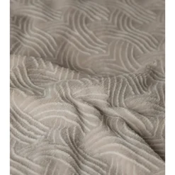 Dekbedovertrek Japandi 140x220 – Flanel Fleece – Zacht & Warm – Taupe